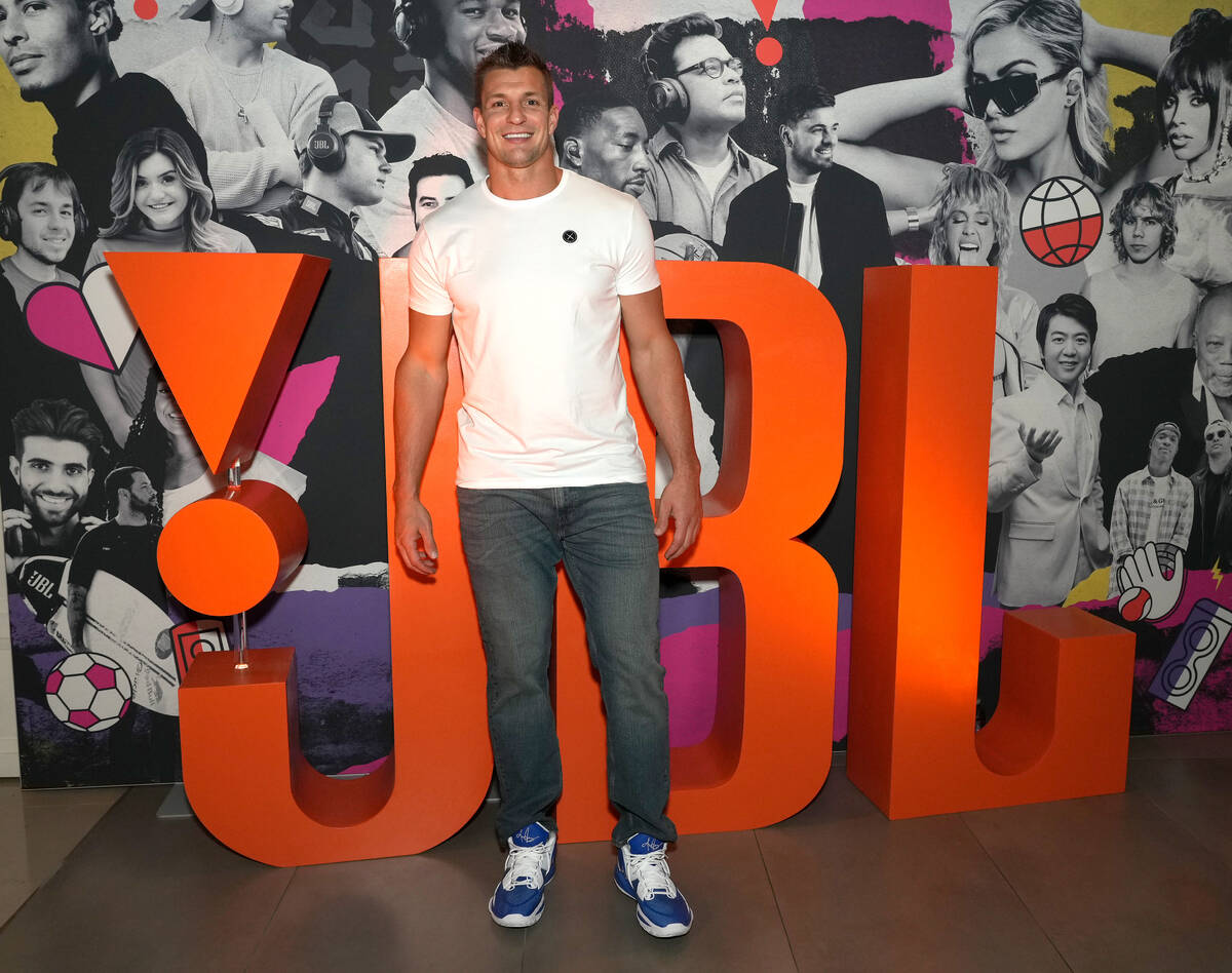 Rob Gronkowski, former professional football player and 4x champion, vibing at the House of JBL ...