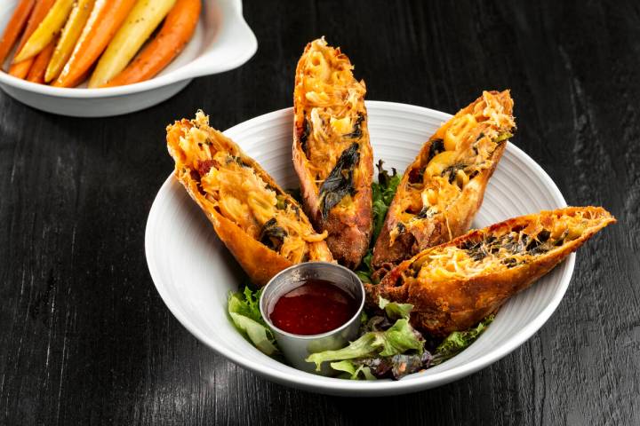 At Nellie's Southern Kitchen in MGM Grand on the Las Vegas Strip, Southern rolls, inspired by e ...