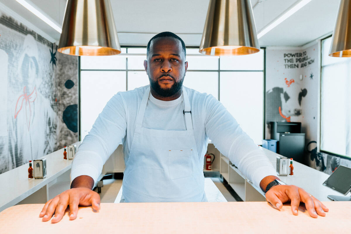 Chef Matt Horn, acclaimed for his Horn Barbecue and Kowbird restaurant in Oakland, Calif., is l ...