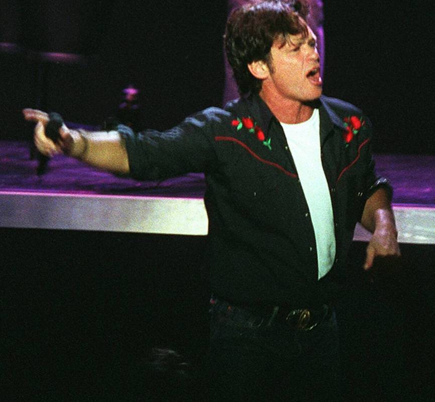 News--John Mellencamp performs at the Aladdin Performing Arts Center on Saturday, Aug. 3, 2002. ...