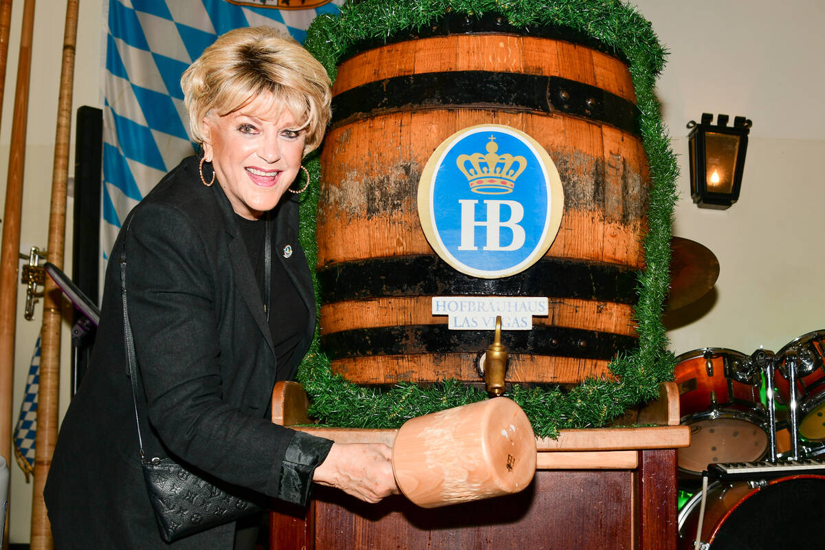 Las Vegas Mayor Carolyn Goodman, shown here at Hofbräuhaus Oktoberfest 2021, kicked off the re ...