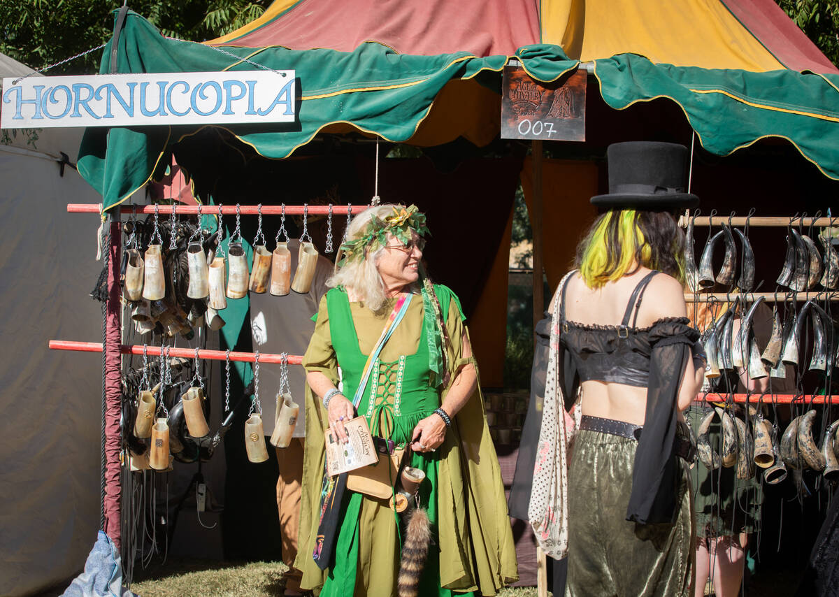 The Age of Chivalry Renaissance Festival on Sunday, Oct. 9, 2022, in Las Vegas. (Amaya Edwards/ ...