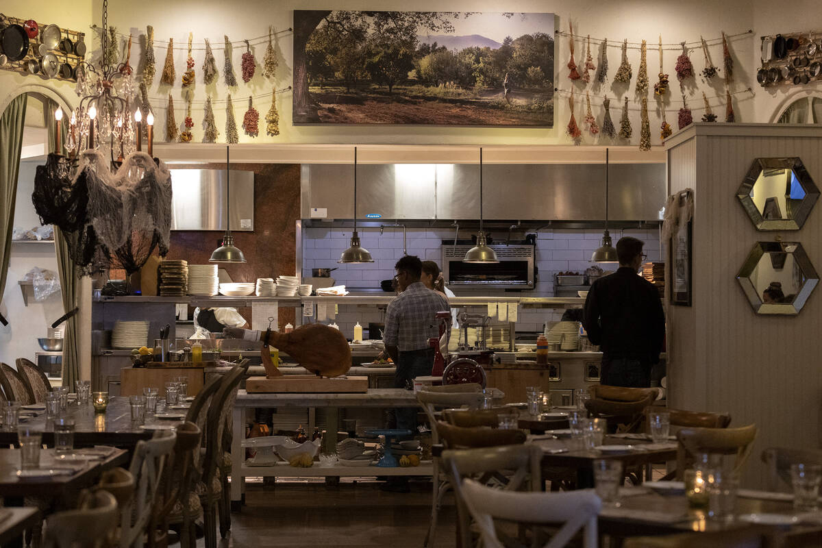 Honey Salt is open for business on Saturday, Oct. 15, 2022, in Las Vegas. The fine dining Las V ...