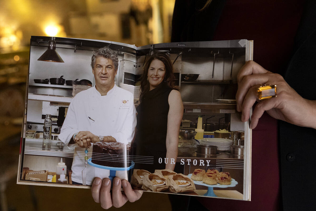 Elizabeth Blau, co-founder of Honey Salt, shows her and her husband chef Kim Canteenwalla&#x201 ...