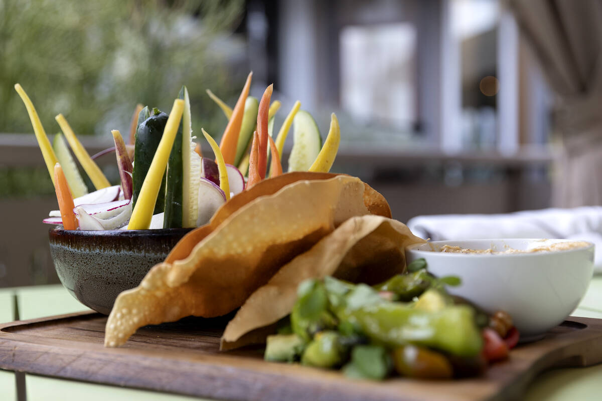 Honey Salt’s “Summerlin crudite” at the restaurant on Saturday, Oct. 15, 2 ...