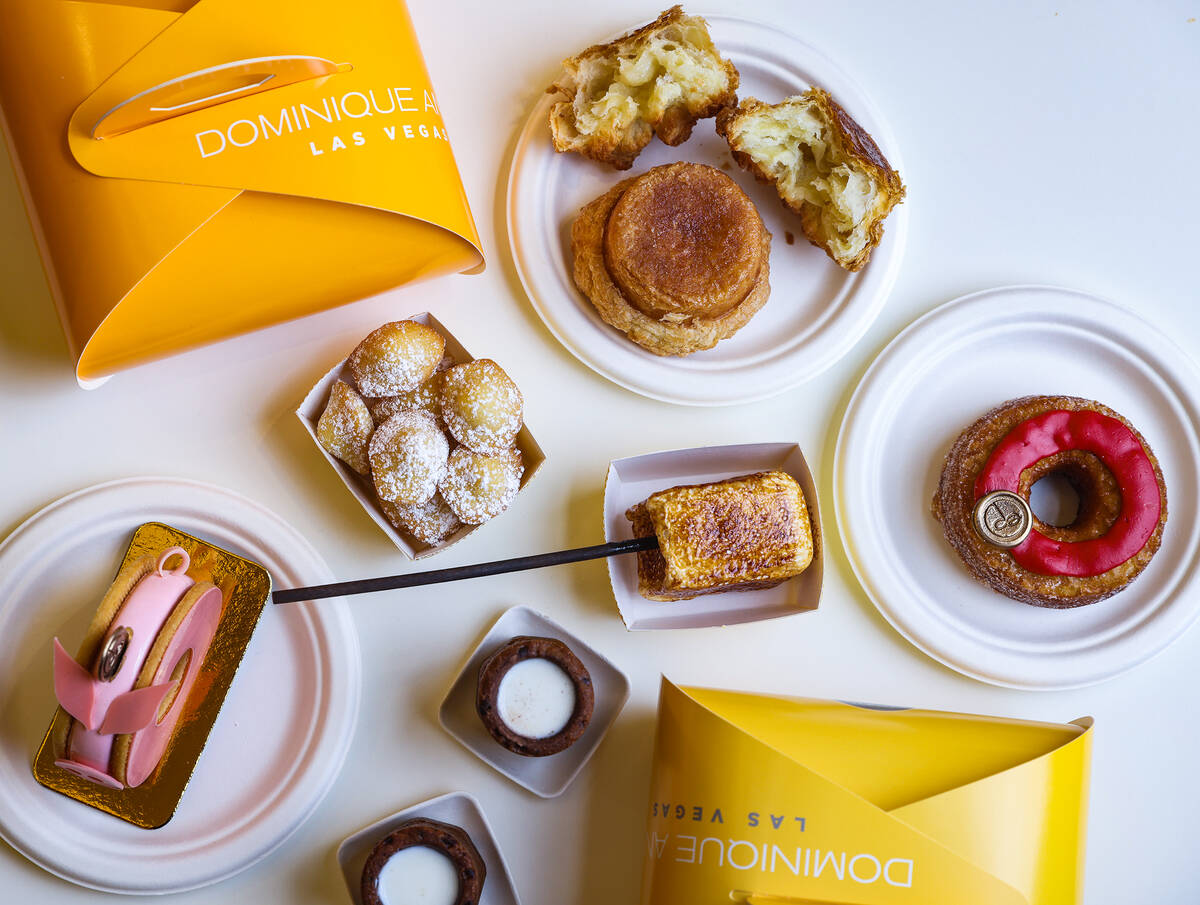 Assorted pastries at Dominique Ansel Las Vegas, the new pastry shop from the French pastry chef ...