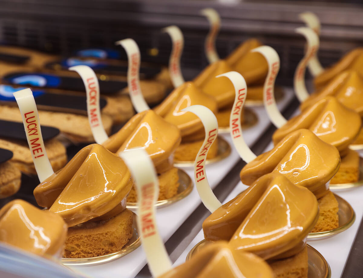 One of the Lucky 7 collection of confections at Dominique Ansel Las Vegas inside Caesars Palace ...