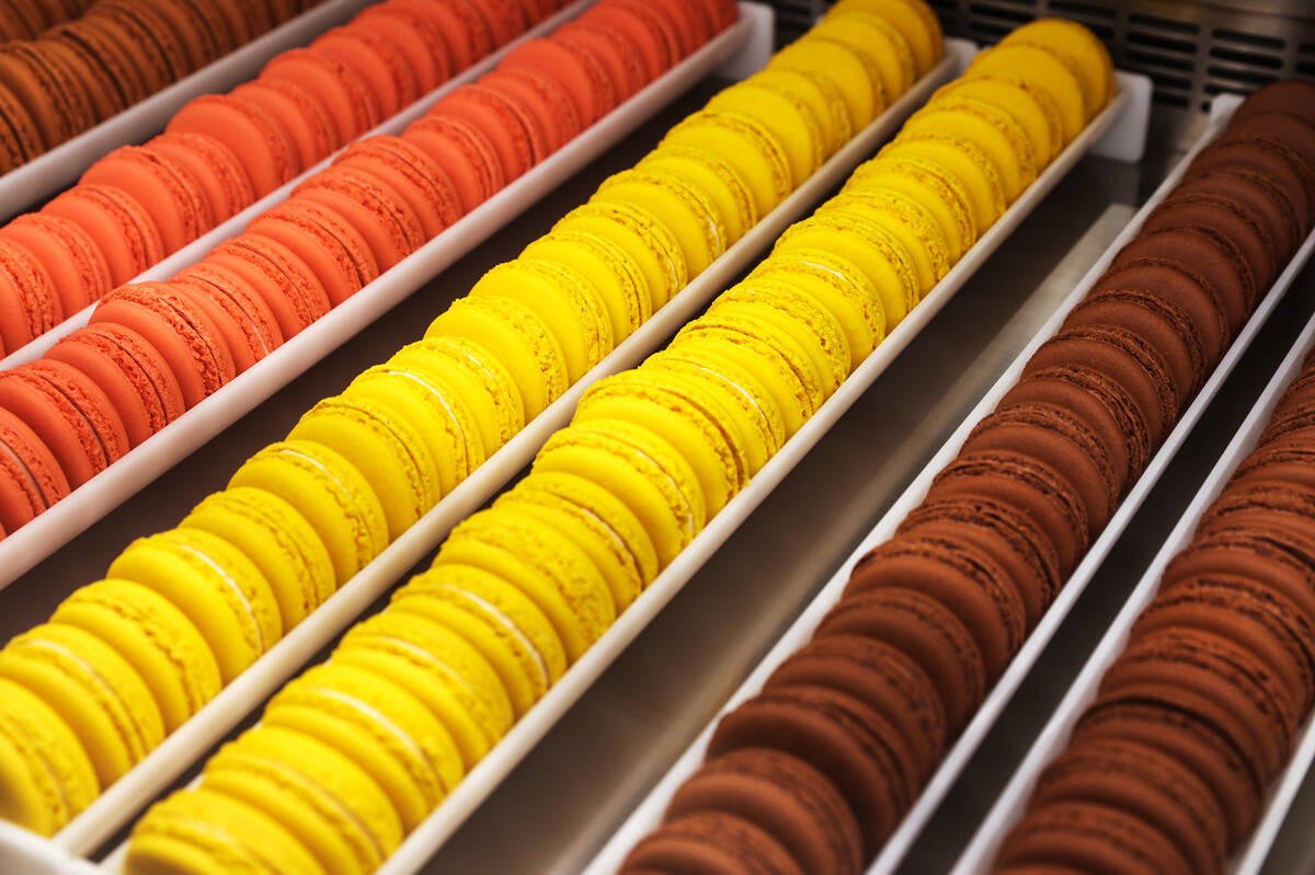 Macarons at Dominique Ansel Las Vegas inside Caesars Palace in Las Vegas, Monday, Oct. 17, 2022 ...