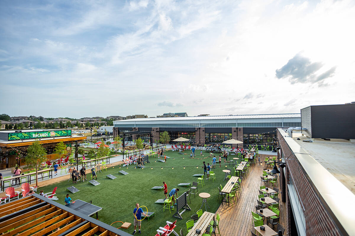 Chicken N Pickle, which features a casual, chef-driven restaurant and sports bar that boasts se ...