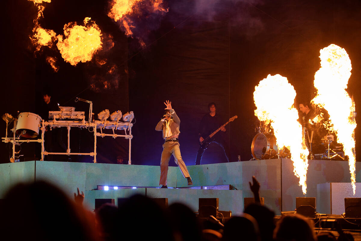 Bring Me The Horizon performs their set during When We Were Young music festival at the Las Veg ...