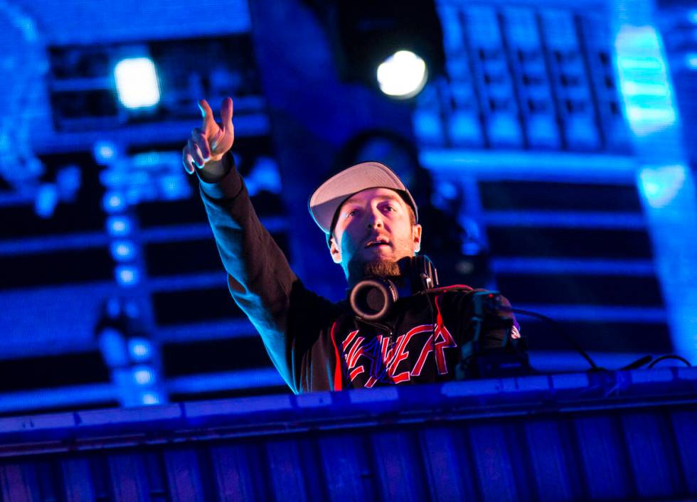 Excision performs at the Kinetic Field stage during the first day of the Electric Daisy Carniva ...
