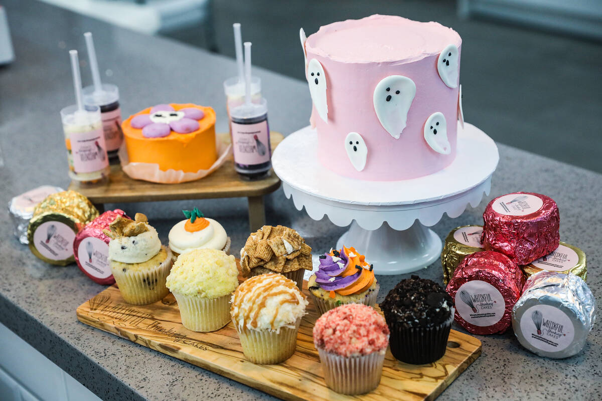 Assorted desserts at Whiskful Thinking Cakes in Las Vegas, Thursday, Oct. 13, 2022. (Rachel Ast ...