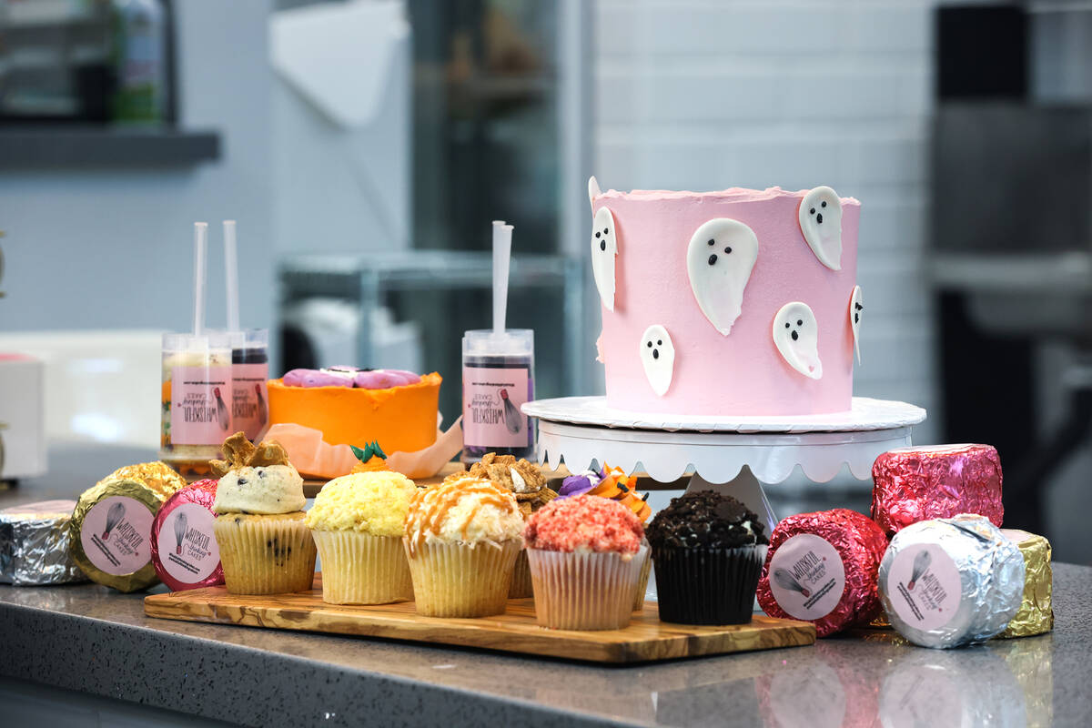 Assorted desserts at Whiskful Thinking Cakes in Las Vegas, Thursday, Oct. 13, 2022. (Rachel Ast ...
