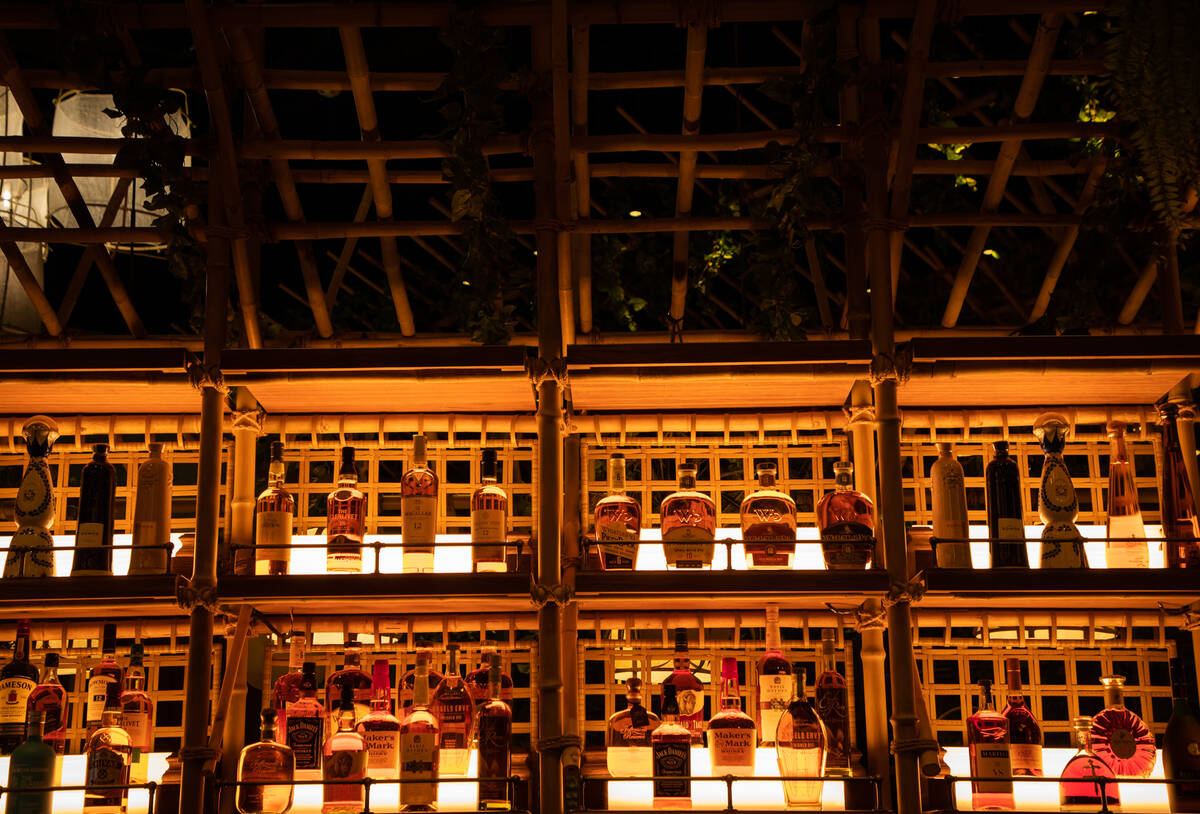 The bar in the new Lotus of Siam restaurant in Red Rock Resort on Saturday, Nov. 5, 2022. The o ...