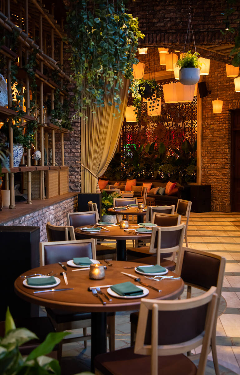 One of the dining rooms of the new Lotus of Siam restaurant in Red Rock Resort on Saturday, Nov ...