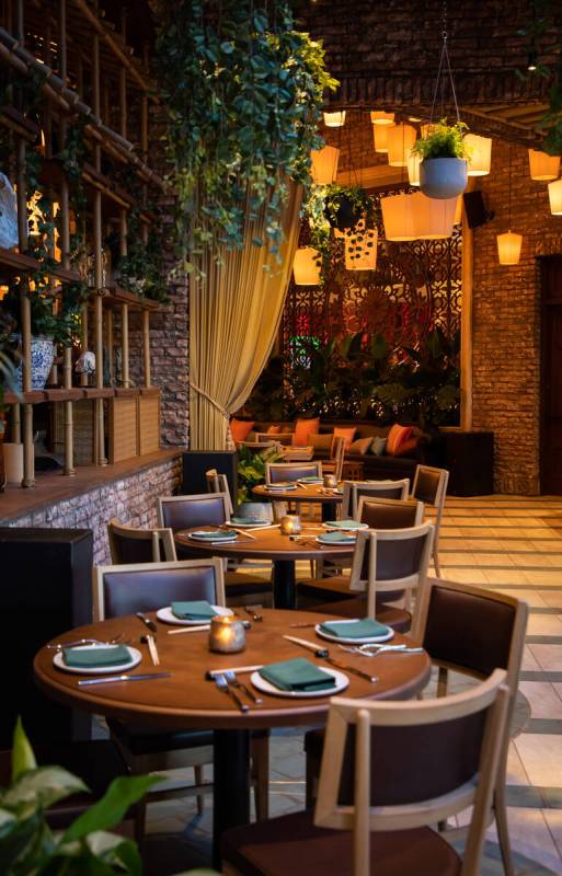 One of the dining rooms of the new Lotus of Siam restaurant in Red Rock Resort on Saturday, Nov ...