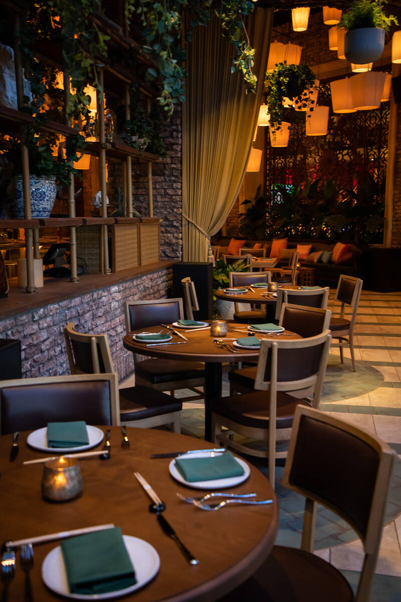 One of the dining rooms of the new Lotus of Siam restaurant in Red Rock Resort on Saturday, Nov ...