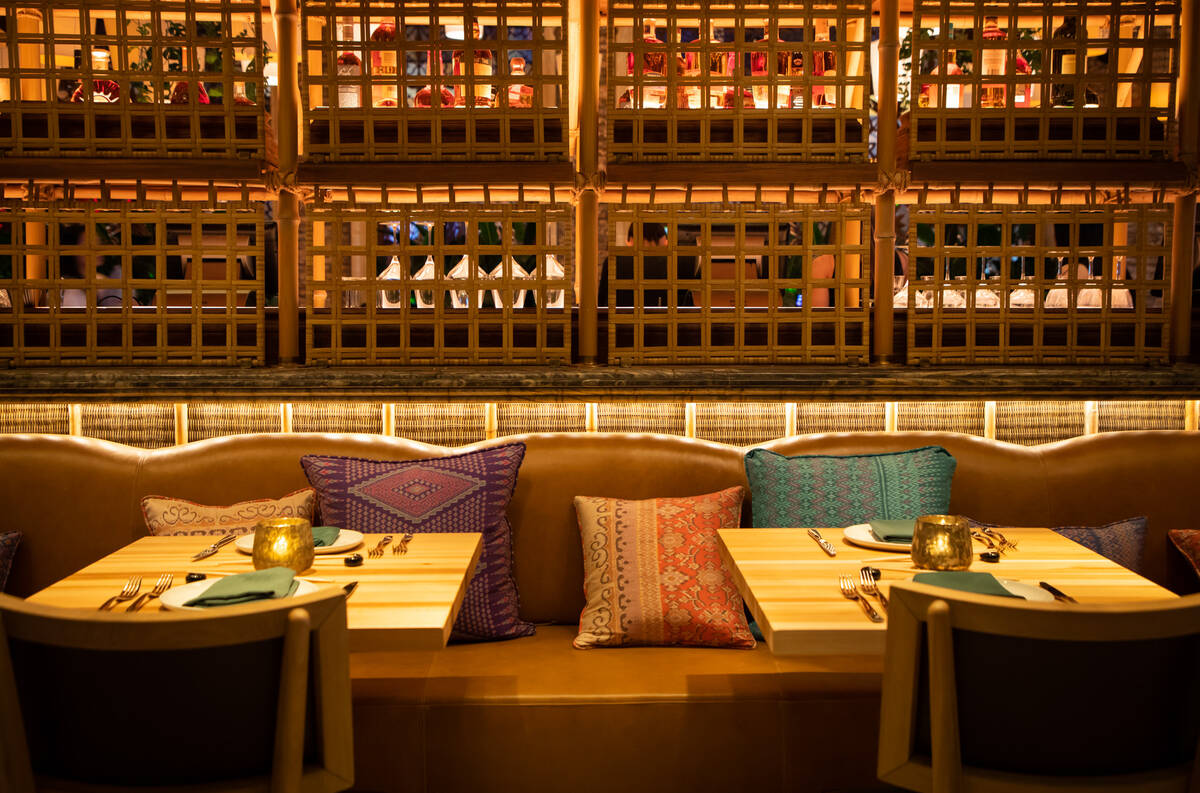 One of the dining rooms of the new Lotus of Siam restaurant in Red Rock Resort on Saturday, Nov ...
