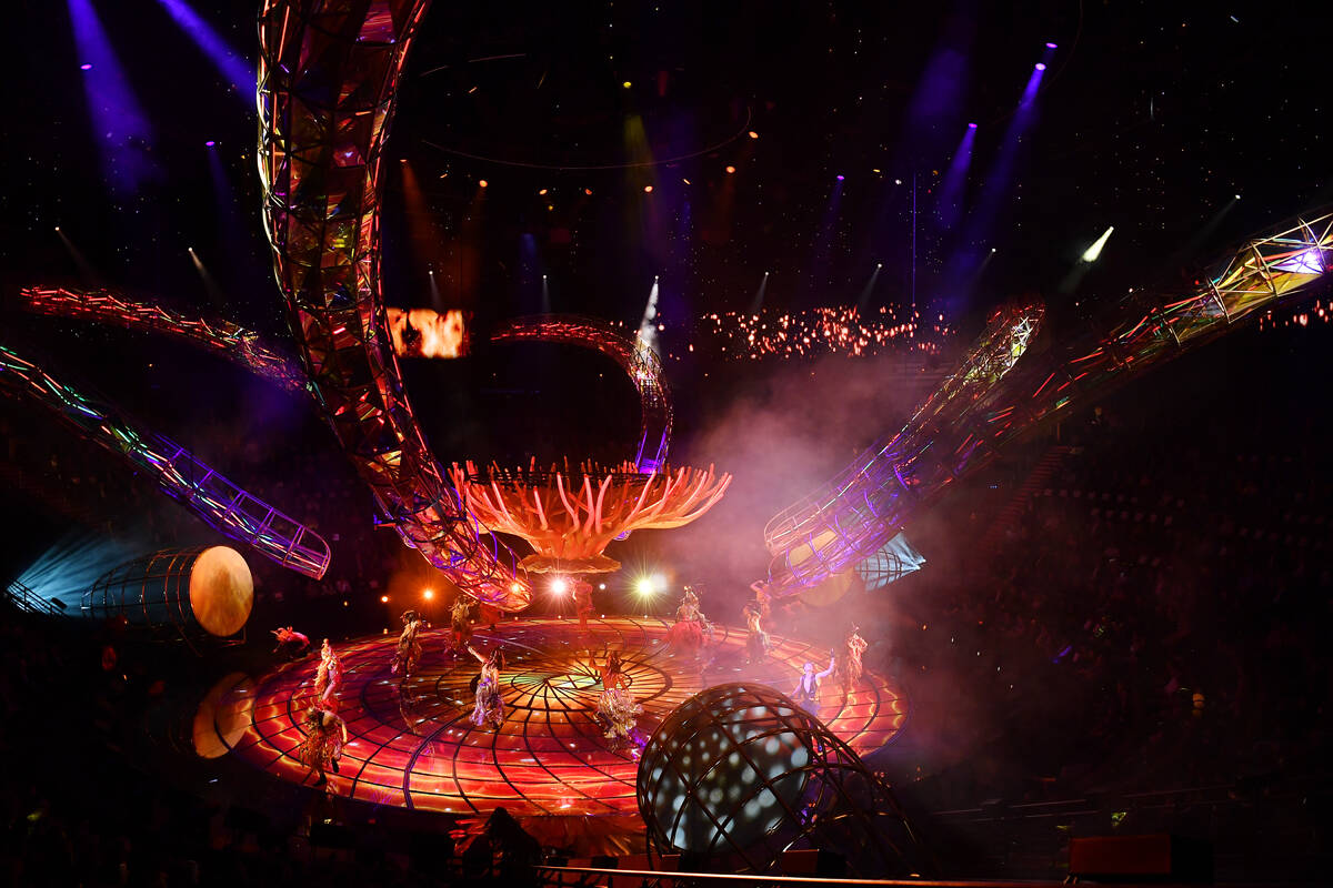 The premiere of Awakening at Wynn Las Vegas on Nov. 7, 2022, in Las Vegas, Nevada. (Denise Trus ...
