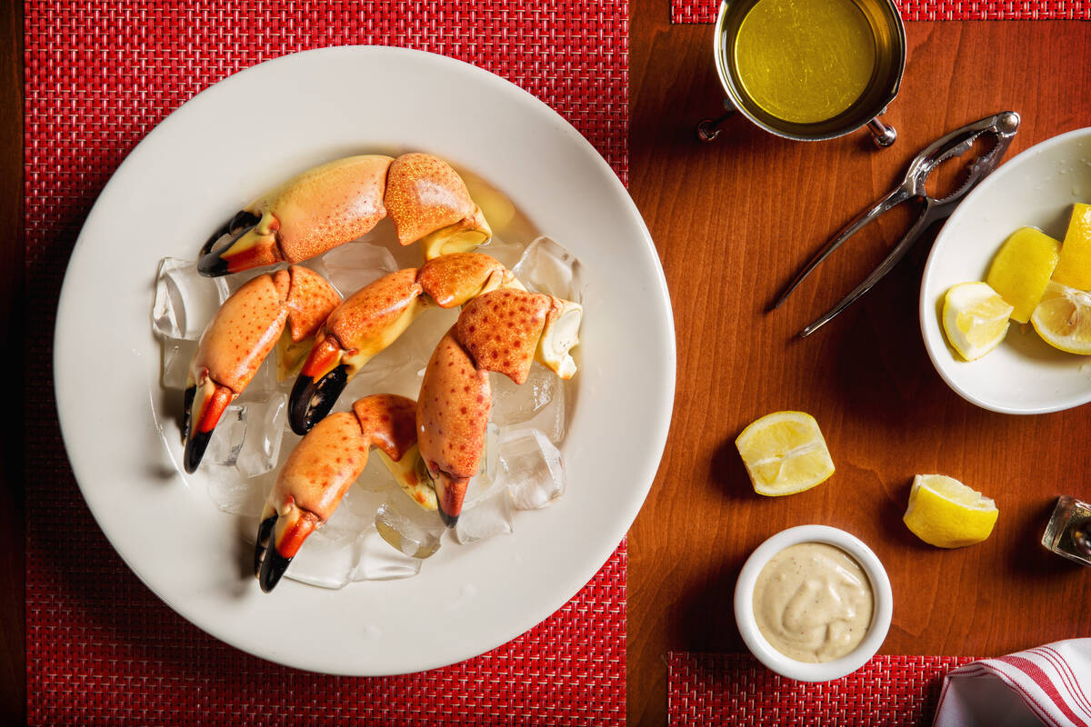 Siegel's 1941 in the El Cortez Hotel in downtown Las Vegas is offering stone crab through sprin ...
