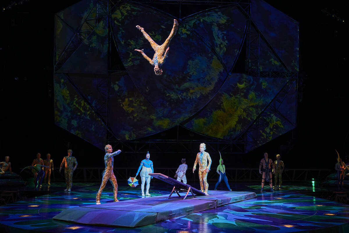The planche act at Cirque du Soleil's "Mystery" at Treasure Island. (Cirque du Soleil)