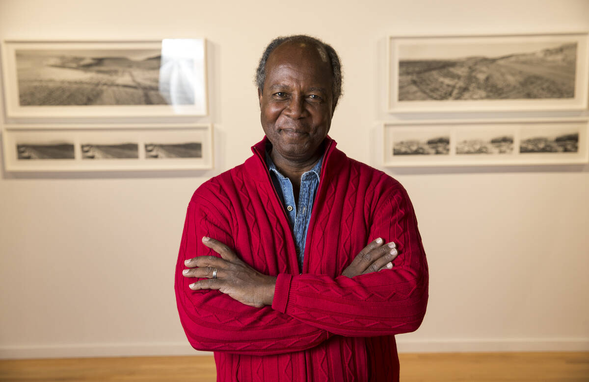 Film professor and actor Clarence Gilyard poses in Marjorie Barrick Museum of Art at UNLV in La ...