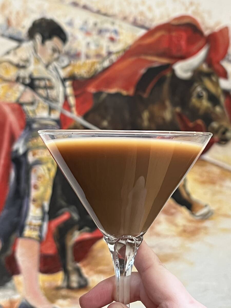 A Café-tini cocktail from Pancho's Mexican Restaurant in the Summerlin neighborhood of Las Veg ...