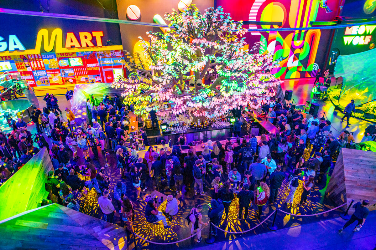 Area15's Oddwood Bar. The entertainment, event and art complex is hosting a New Year's Eve part ...