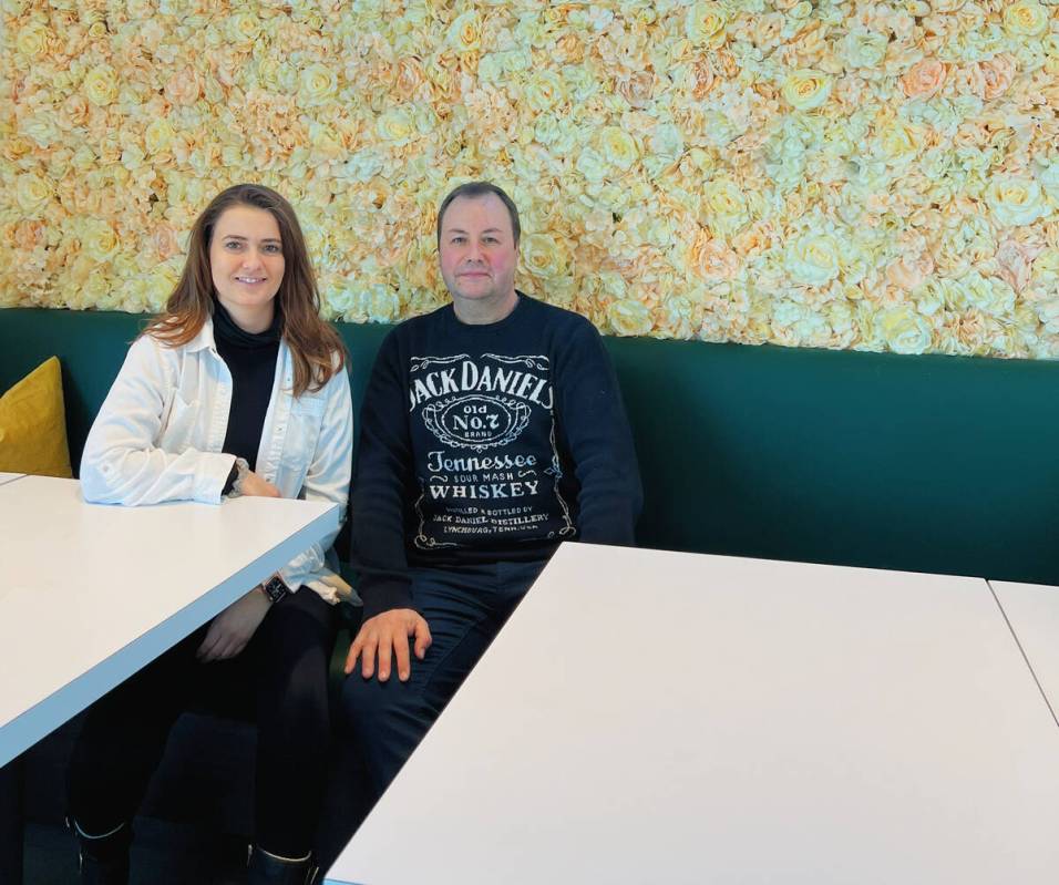 Emily Palmer, left, and Patrick Littlejohn, owners of the new Lemon Tree Cafe & Market in the E ...