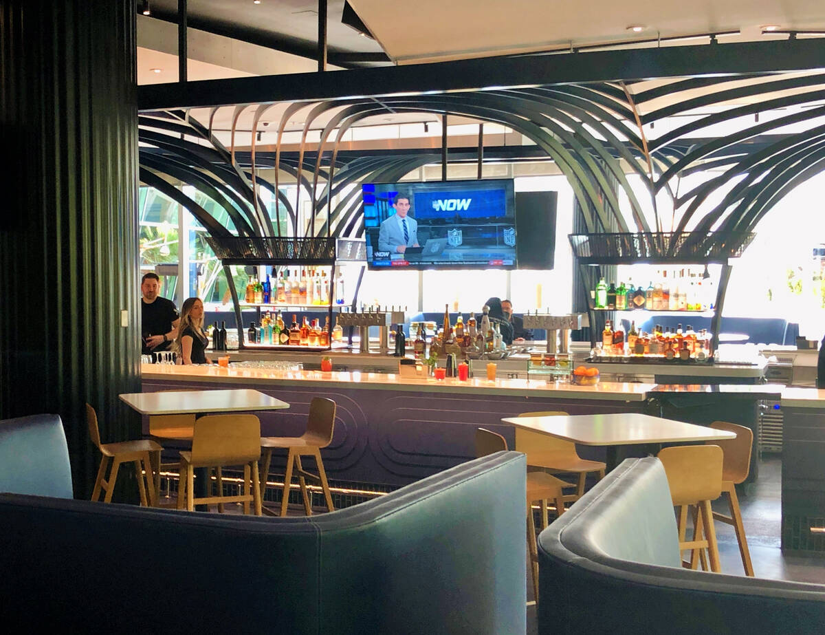 Proper Bar at Proper Eats food hall that opened in late December 2022 in Aria Resort on the Las ...