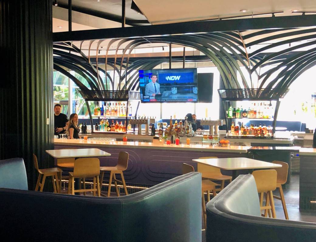 Proper Bar at Proper Eats food hall that opened in late December 2022 in Aria Resort on the Las ...