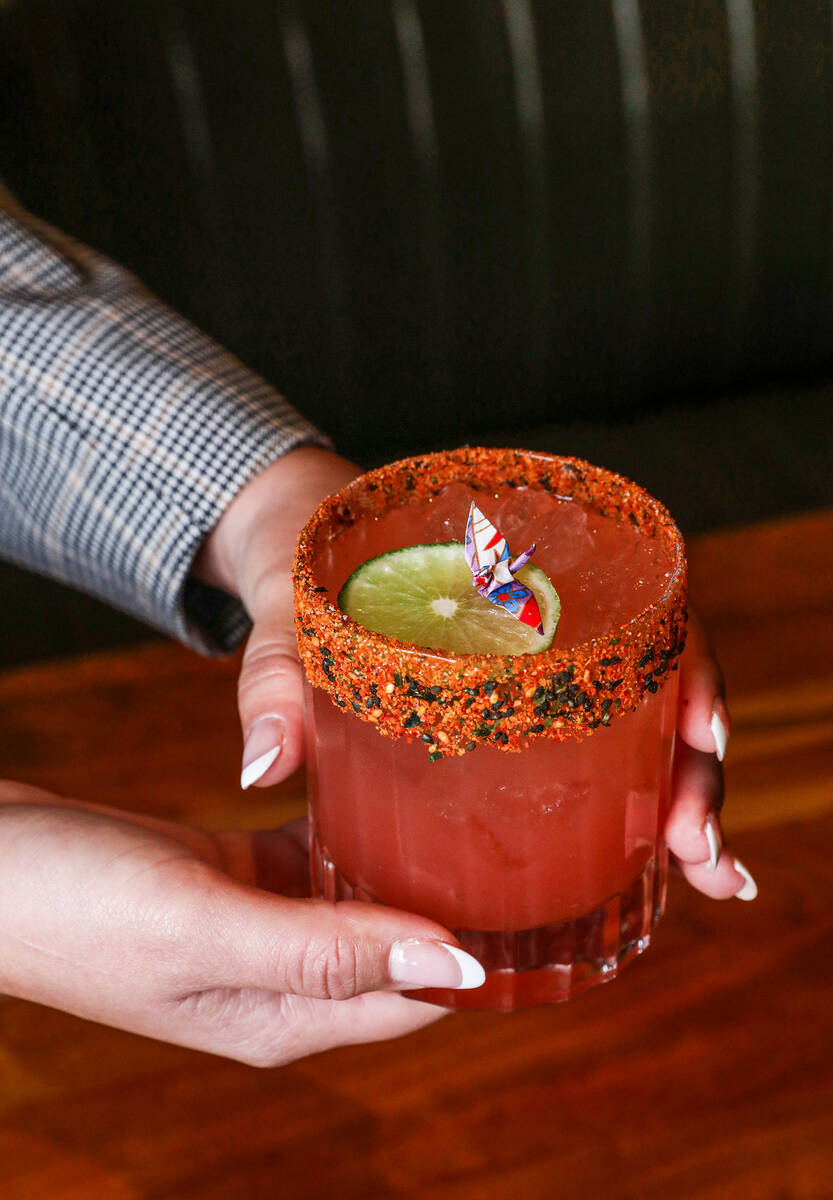 The Fruit Ninja, a cocktail made with tequila, yuzu sake, lime, grapefruit, and honey at Michae ...