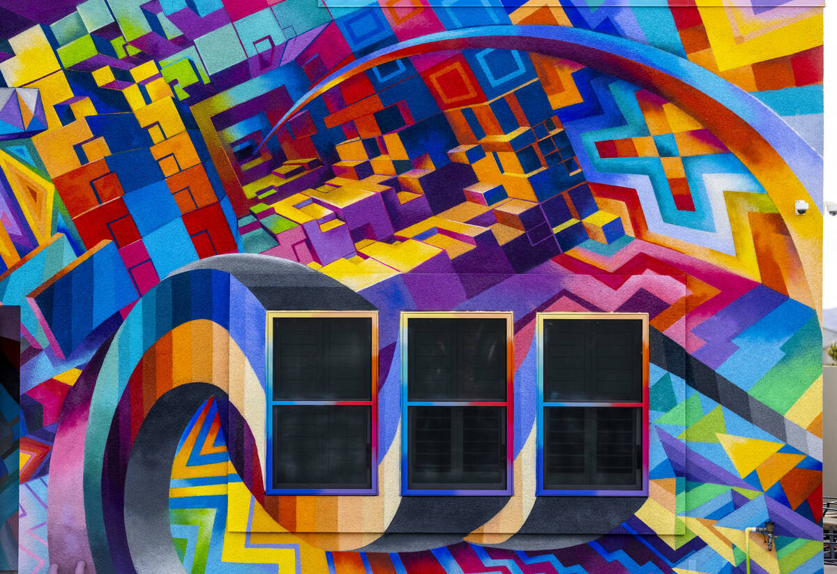 Marketing CEO Brandon Bowsky owns a home that he had a mural painted on its east and north faci ...