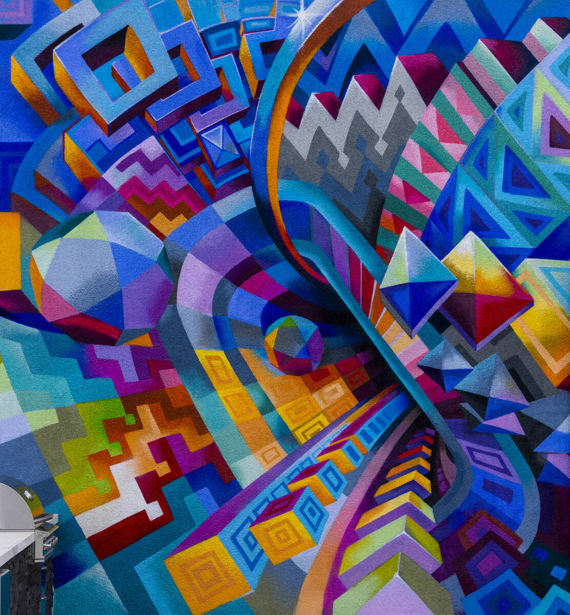Marketing CEO Brandon Bowsky owns a home that he had a mural painted on its east and north faci ...