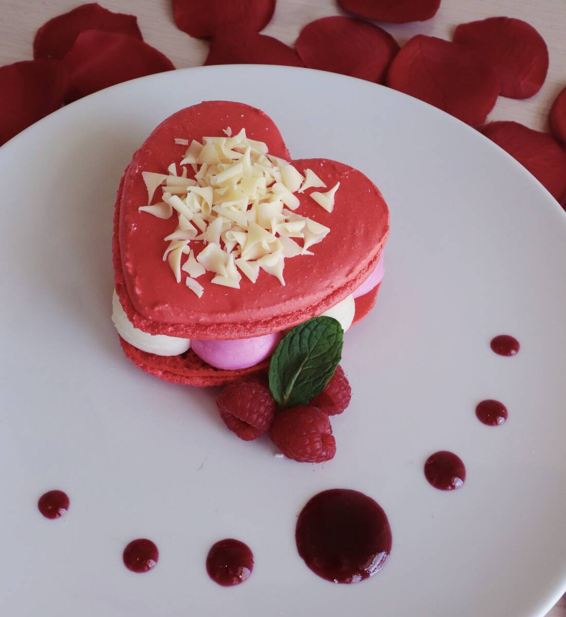 A macaron amore from Bottiglia Cucina & Enotica in Green Valley Ranch in Las Vegas for Valentin ...