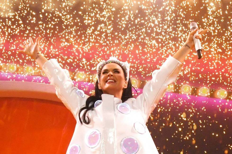 LAS VEGAS, NEVADA - DECEMBER 29: Katy Perry performs onstage during Katy Perry: PLAY Las Vegas ...