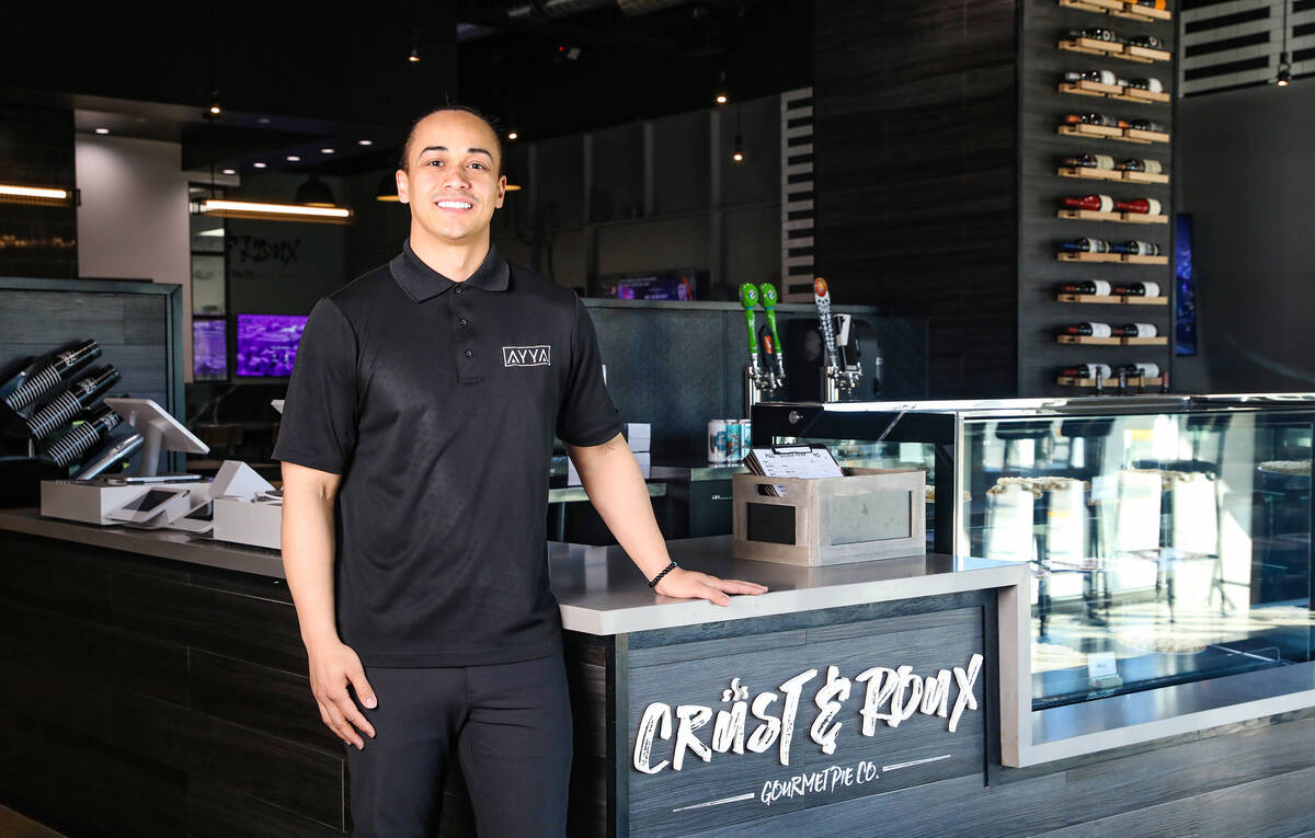 Owner Lowell Raven at Crust & Roux in Las Vegas, Wednesday, Feb. 1, 2023. (Rachel Aston/Las ...
