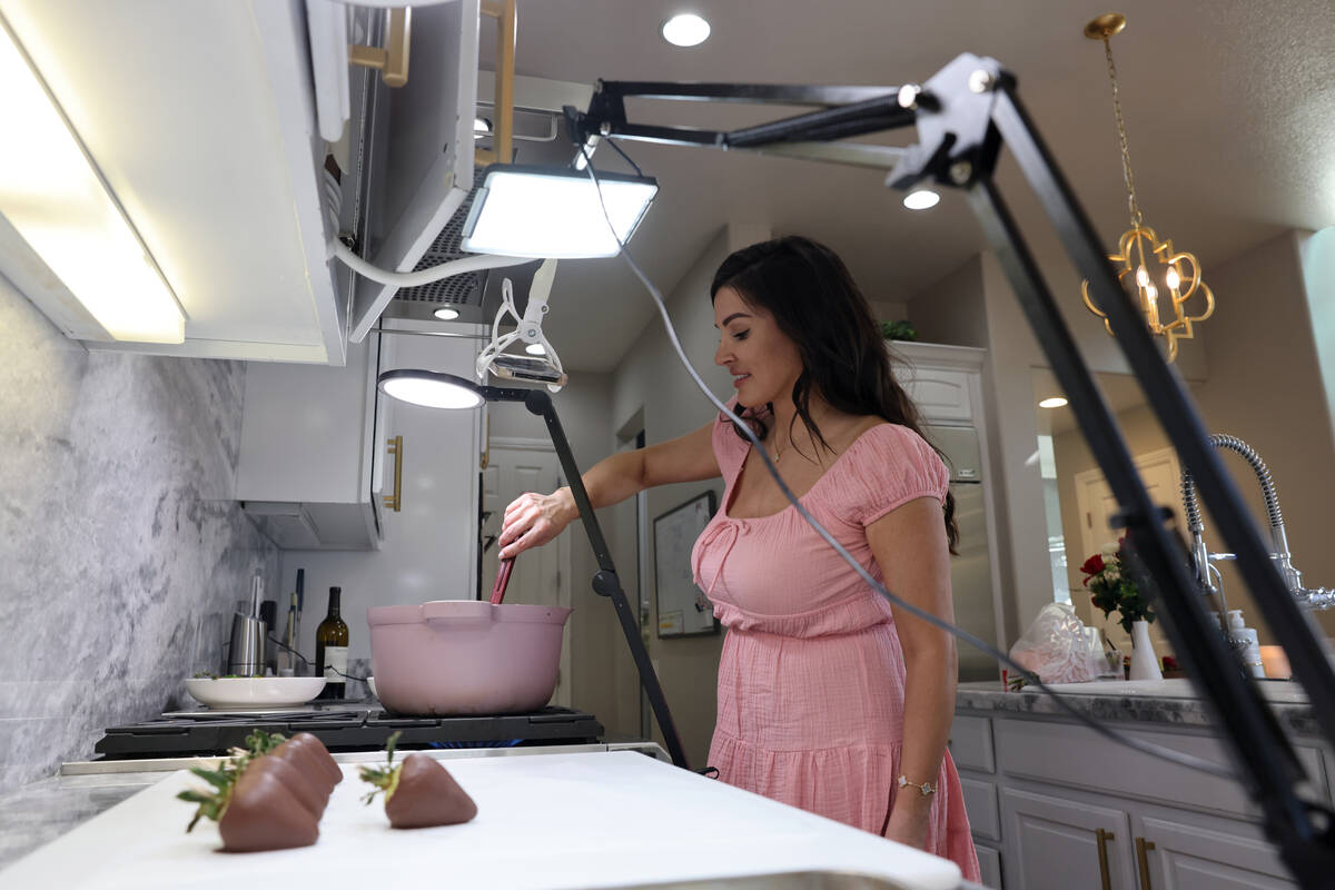 TikTok star Genevieve LaMonaca shows her recipe for short ribs and chocolate covered strawberri ...