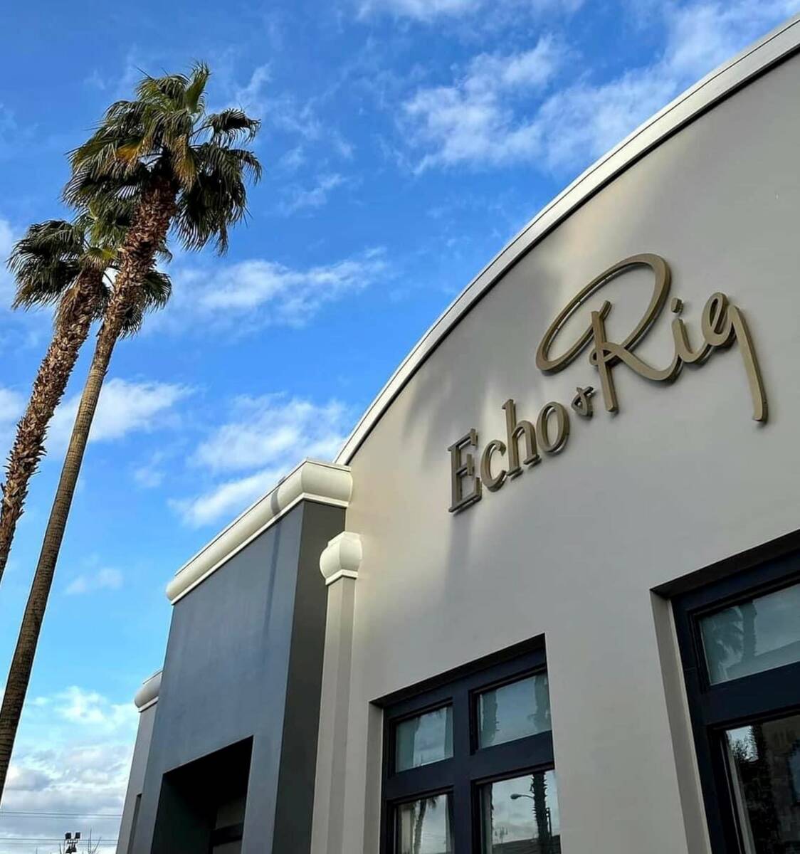 The exterior of the Echo & Rig Butcher and Steakhouse opening Feb. 8, 2023, in The District at ...