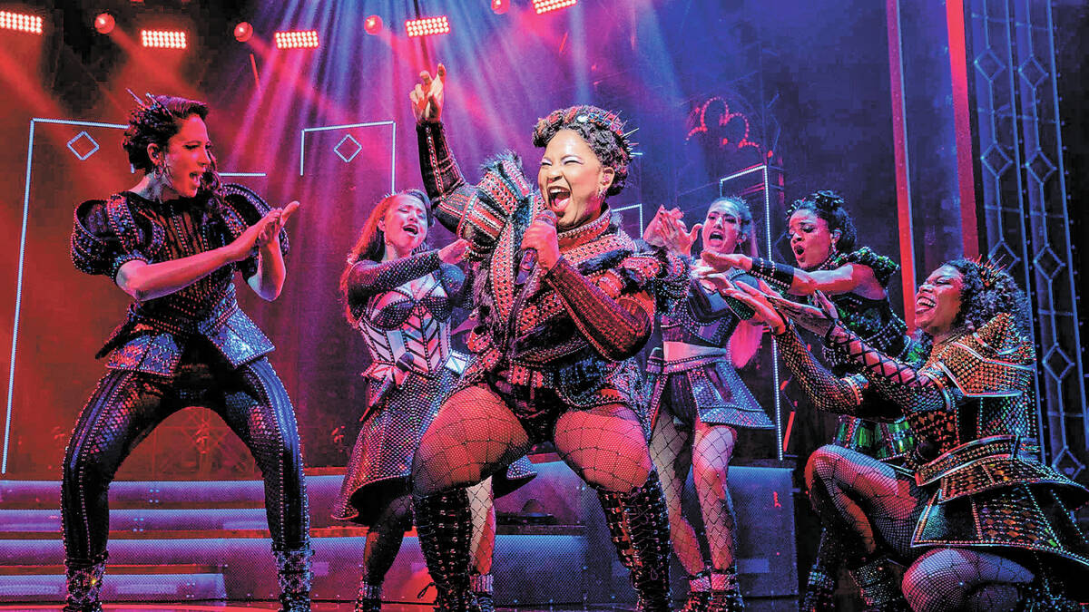 Olivia Donalson as Anna of Cleves in “Six: The Musical,” which is settling in for ...