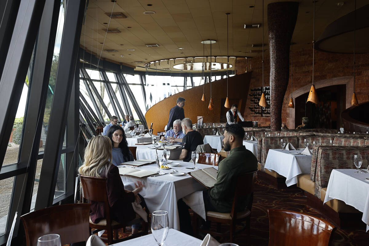 Customers have lunch at the Panevino restaurant, Wednesday, March 15, 2023, in Las Vegas. (Chit ...