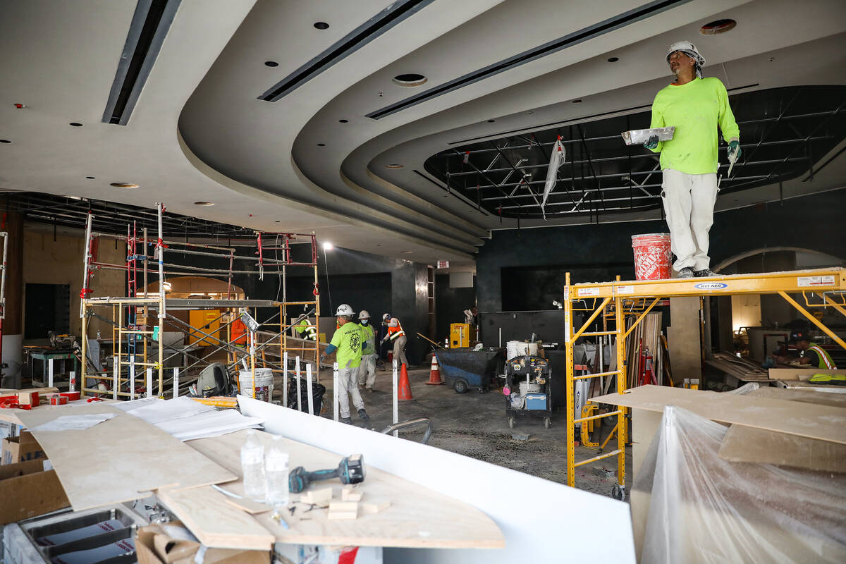 The main dining area of Ocean Prime, a seafood and steakhouse, at the mixed-use 63 at CityCente ...