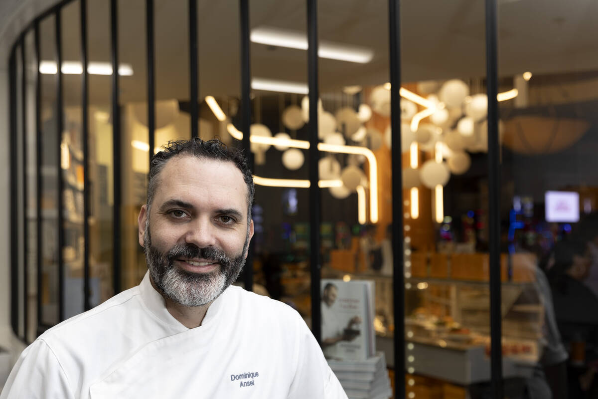 Chef Dominique Ansel, creator of the Cronut, at his bakery in Caesars Palace on Wednesday, Apri ...
