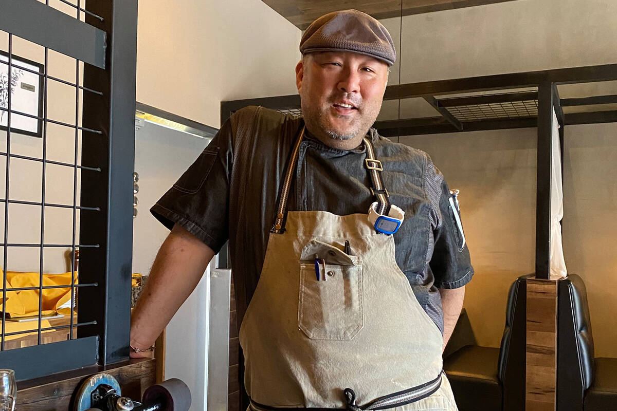 Kyung Hong, chef-owner of Garlic Yuzu of Las Vegas, the No. 2 restaurant on Yelp's first list o ...