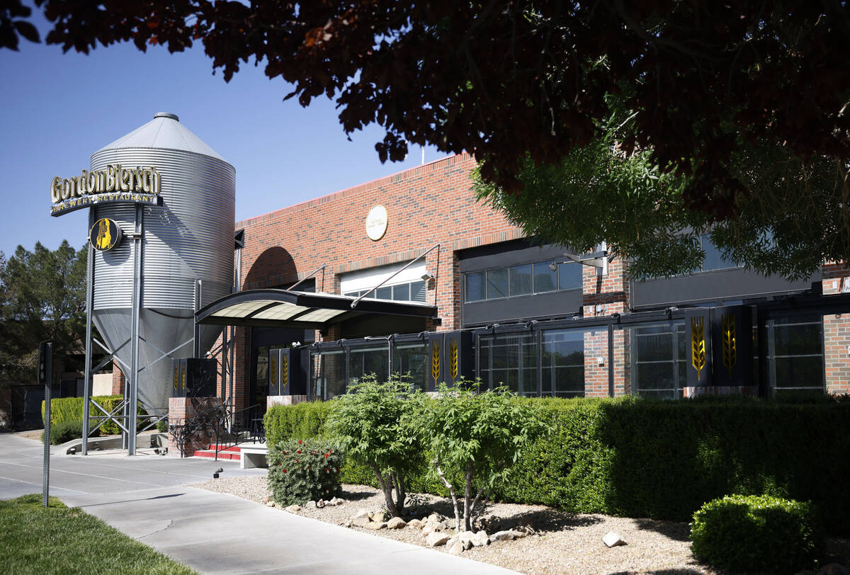 Gordon Biersch brewery restaurant is seen on Friday, April 28, 2023, in Las Vegas. (Chitose Suz ...