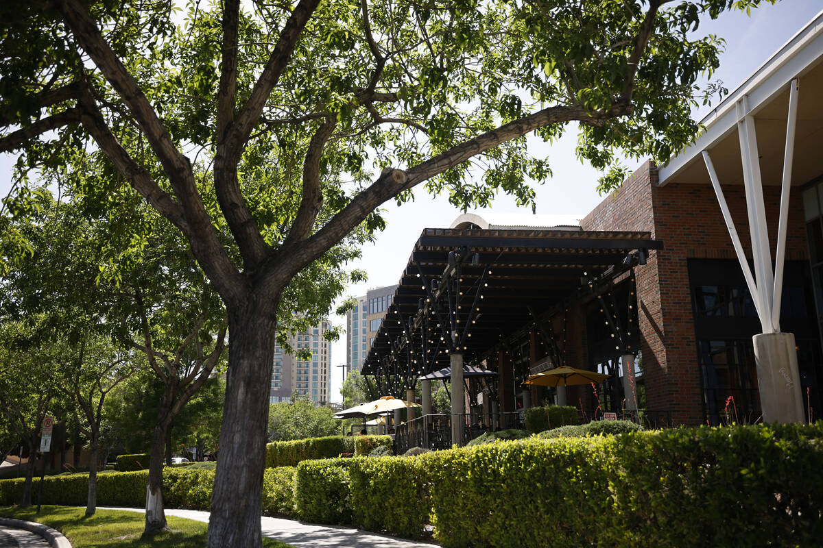 Gordon Biersch brewery restaurant is seen on Friday, April 28, 2023, in Las Vegas. (Chitose Suz ...