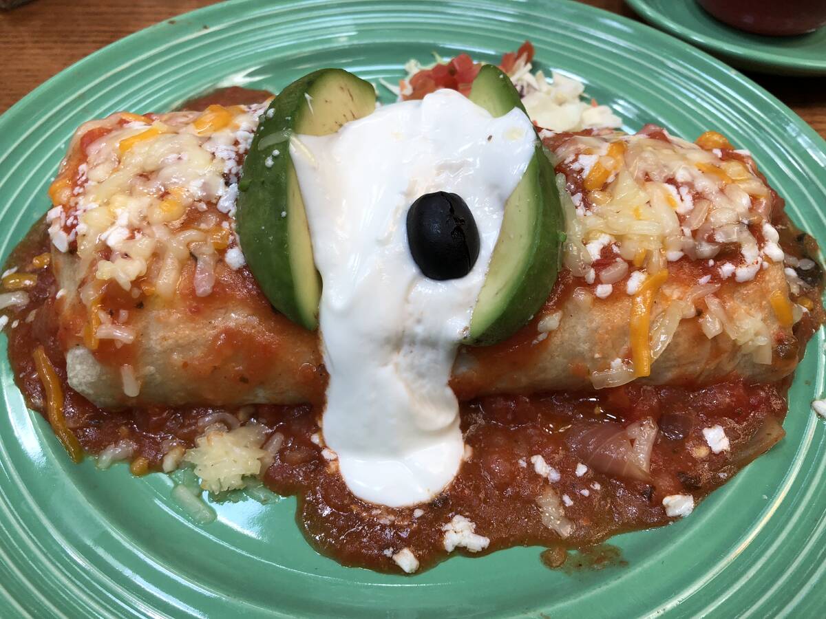 A breakfast burrito is being served for Mother's Day 2023 at Pancho's Mexican Restaurant in the ...