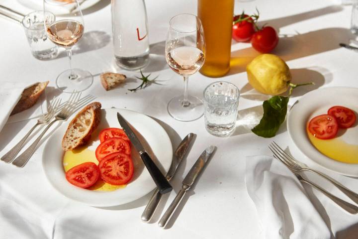 A classic tomato salad from LPM Restaurant & Bar, the global French-Mediterranean restaurant th ...
