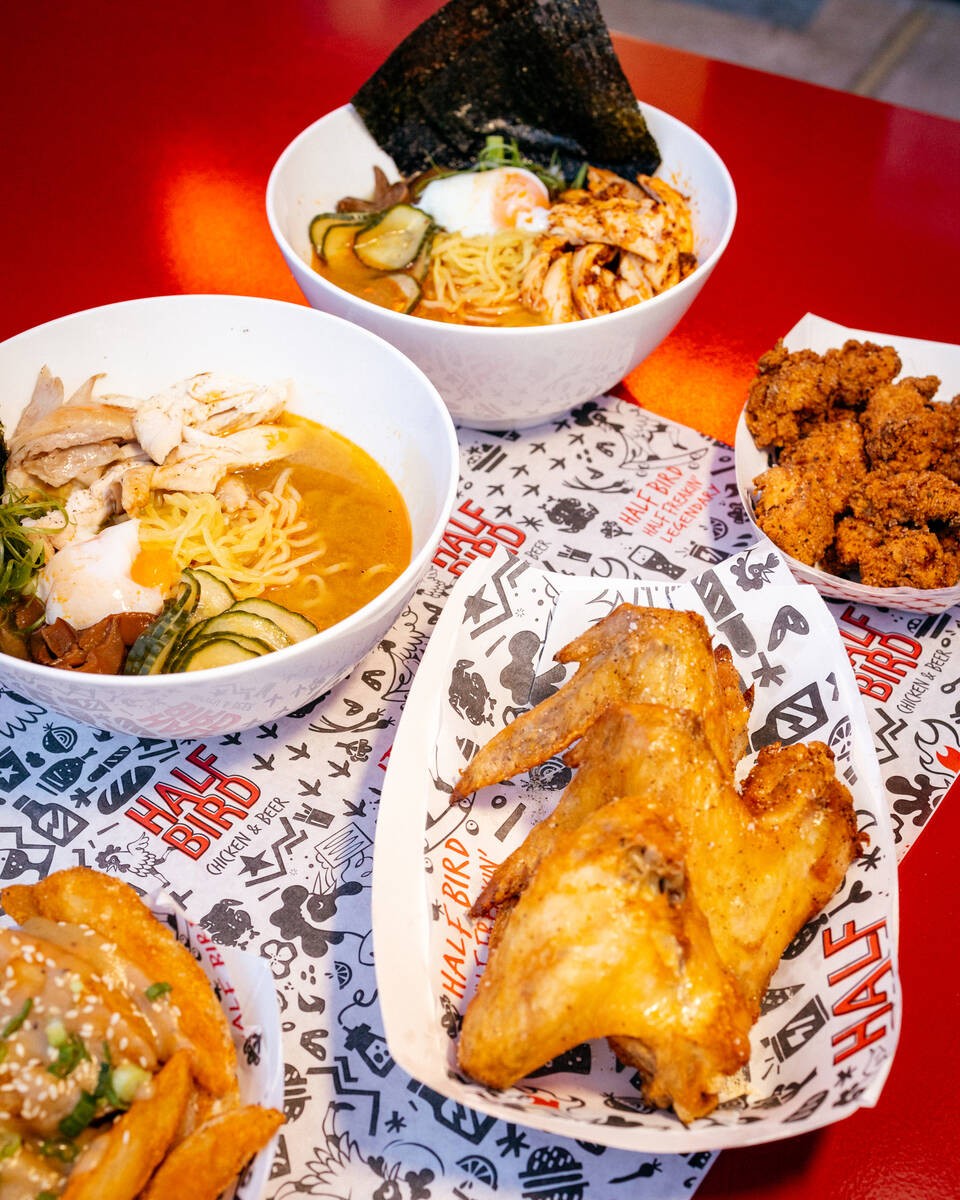 Ramen, chicken nuggets and a half rotisserie chicken from the original Half Bird Chicken & Beer ...