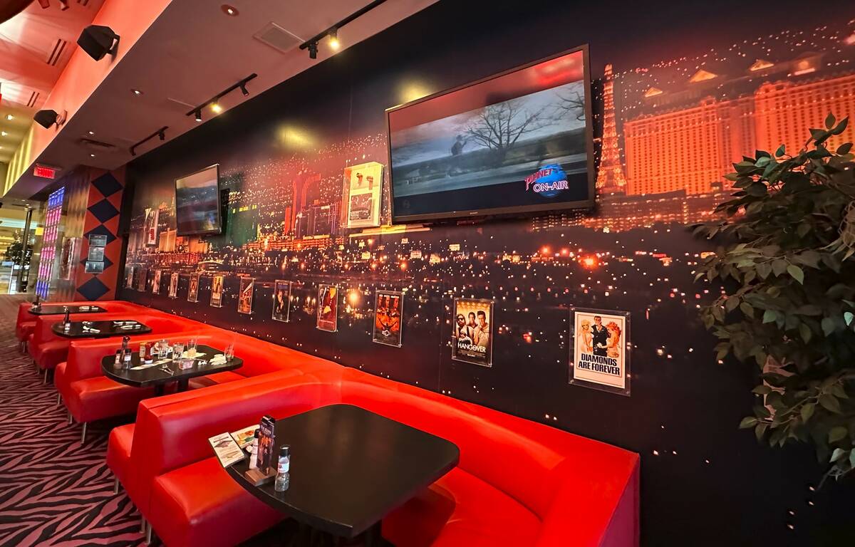 Planet Hollywood Restaurant is shown about an hour after closing at the Forum Shops at Caesars ...